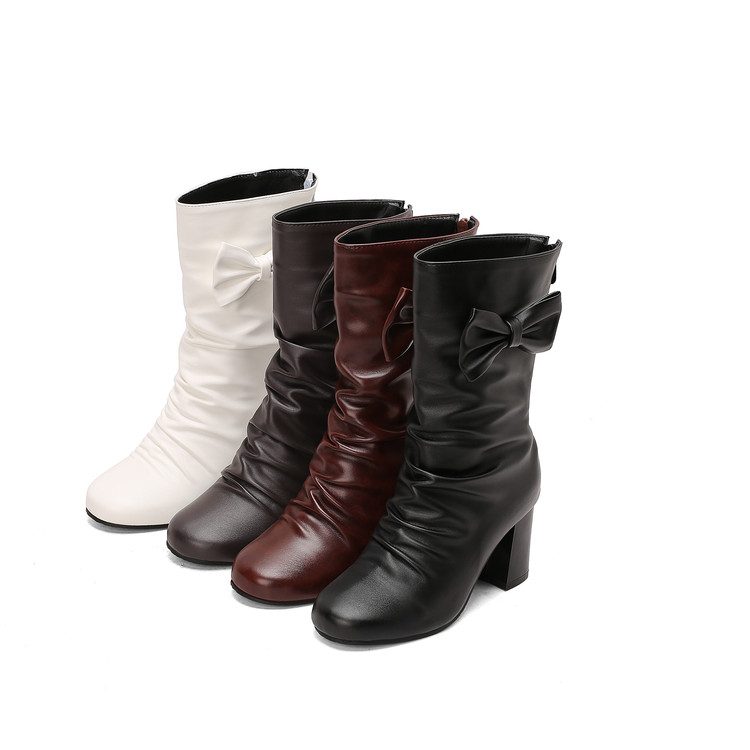 Women's Pointed Toe Chunky Heel Ankle Boots - Style i.html